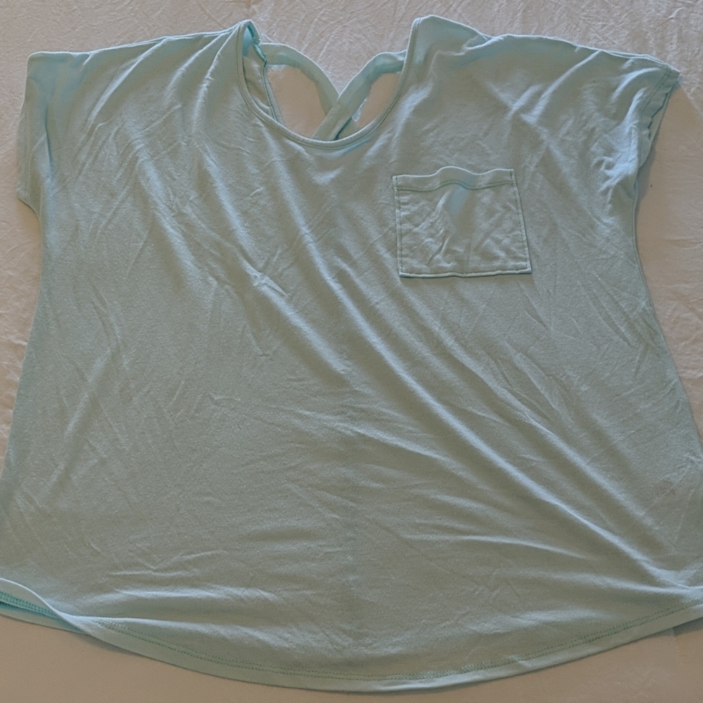 Juniors Strappy Back Tee Shirt